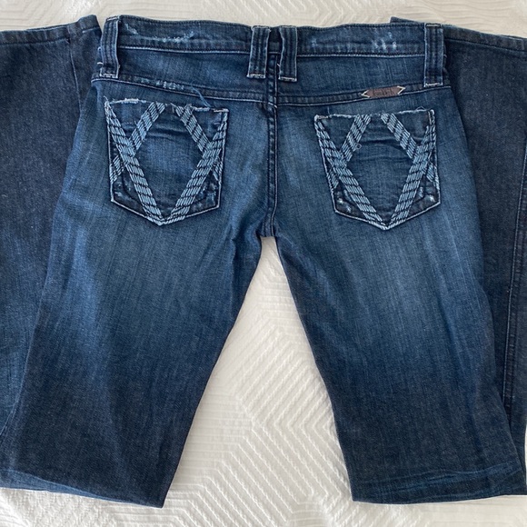 Frankie B. Denim - Vintage Frankie b Low Rise Dark Wash Jeans Size 27